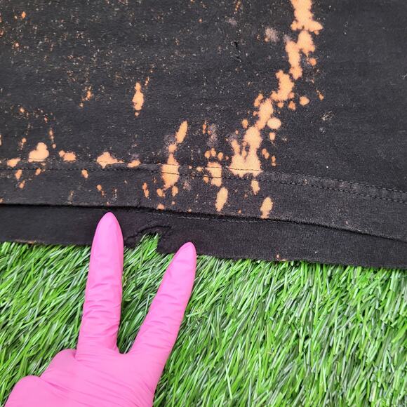 ACDC Bleached Shirt Women Medium 19x26 Highway-to-Hell Faded - Picture 9 of 16